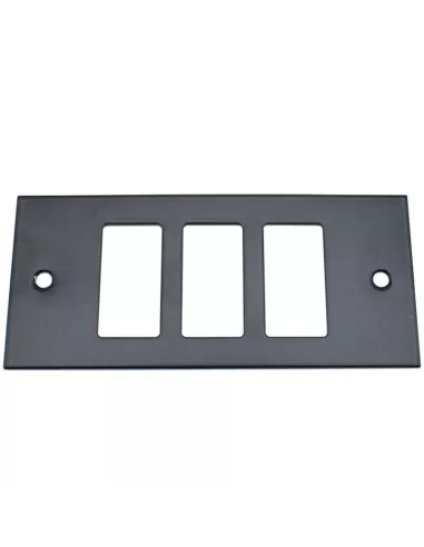 Master 60cml20 glatter Metallrahmen 3 Plätze schwarz